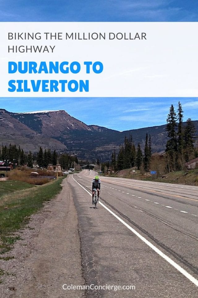 Over Memorial Day thousands of cyclists converge on Durango Colorado to ride the Iron Horse Classic from Durango (6500’) over Molas Pass (10,900) and down into Silverton (9300’). Epic climbs and gorgeous mountain vistas highlight this classic ride through Colorado's high country. Click to learn more about this route so you may ride some or all of it! #Colorado #Cycling #Durango #Biking #Silverton