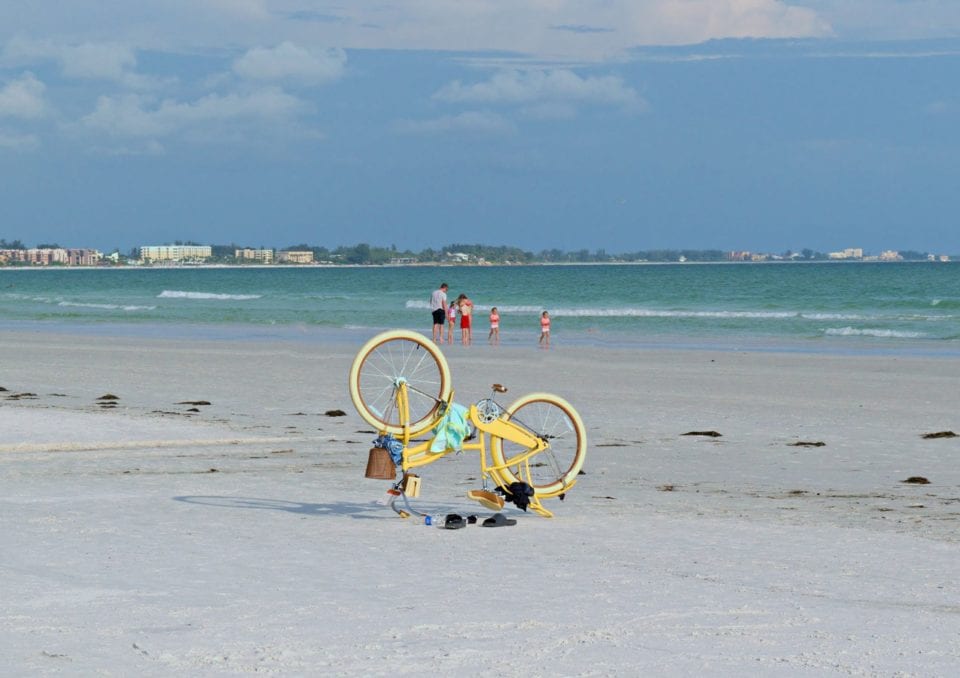 Bike on Siesta Key Beach