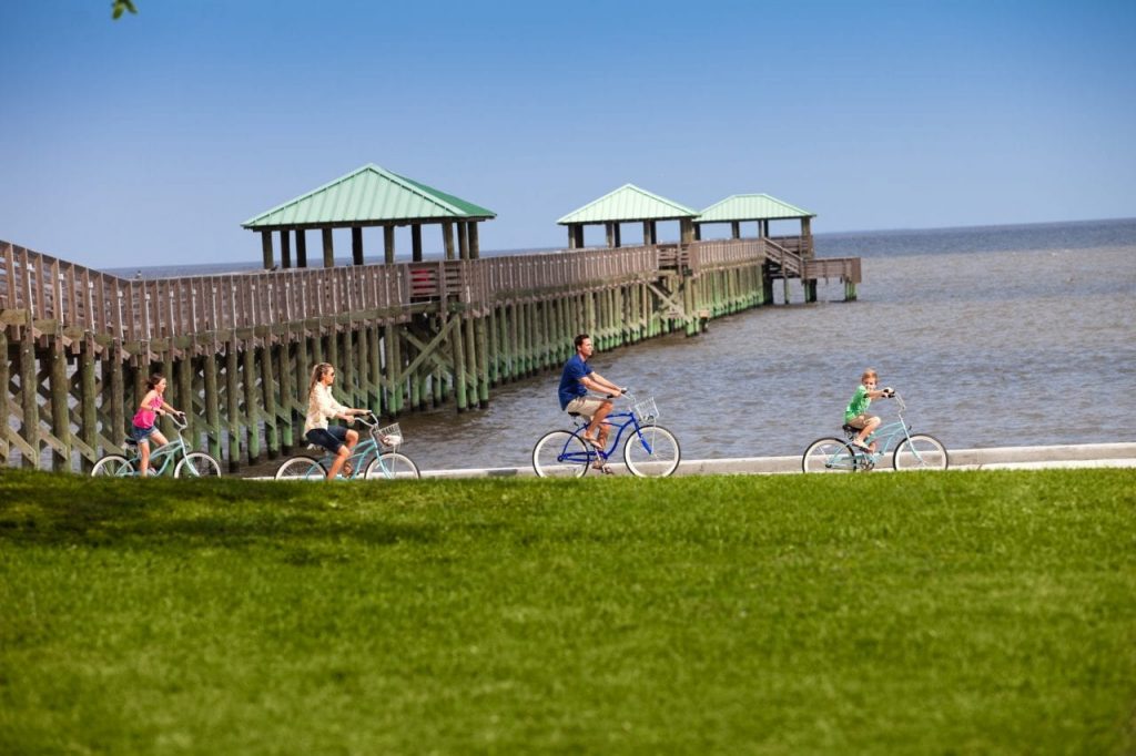Biking in Ocean Springs - Credit Coastal Mississippi