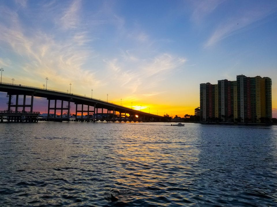Blue Heron Bridge at Sunset