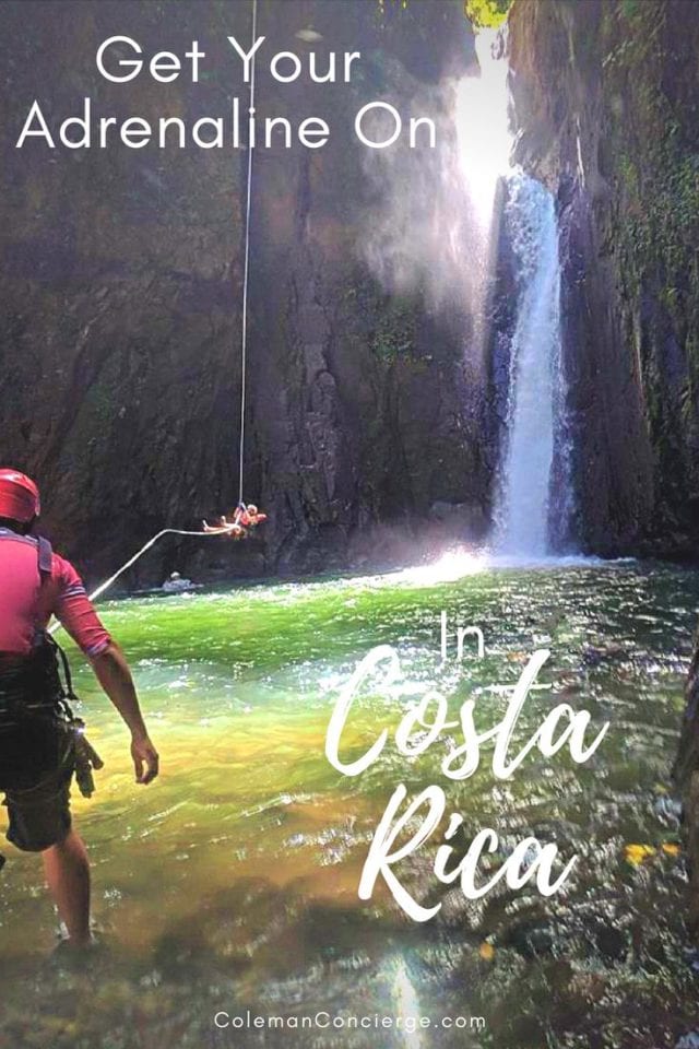 Get your adrenaline on #PuraVida style on a Costa Rica adventure travel trip! Two of the most adventurous activities you can book on a group tour are canyoneering and waterfall jumping. Our guide will give you the goods on both...and a few fun videos ;-) #CostaRica #Canyoneering #Waterfalls #AdventureTravel 