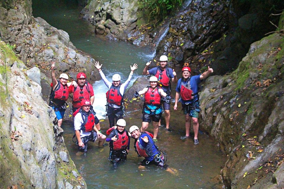 Group in Costa Rican Canyon