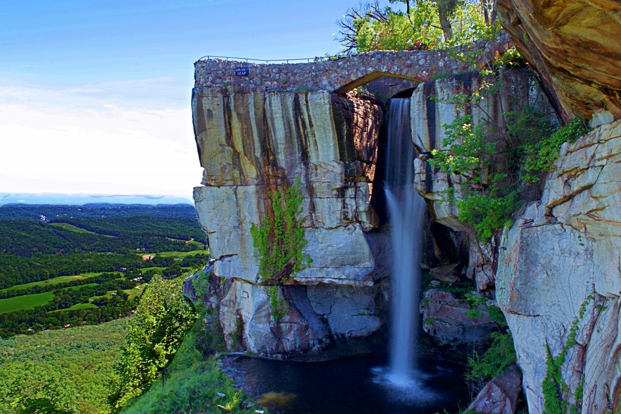 Lover's Leap Waterfall at Rock City