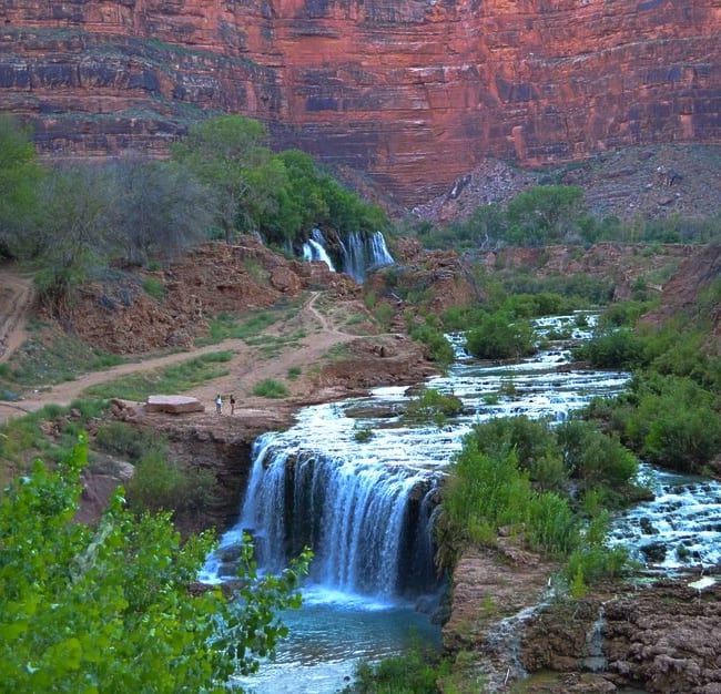 New Falls is the first of many swimming holes at Havasu Falls