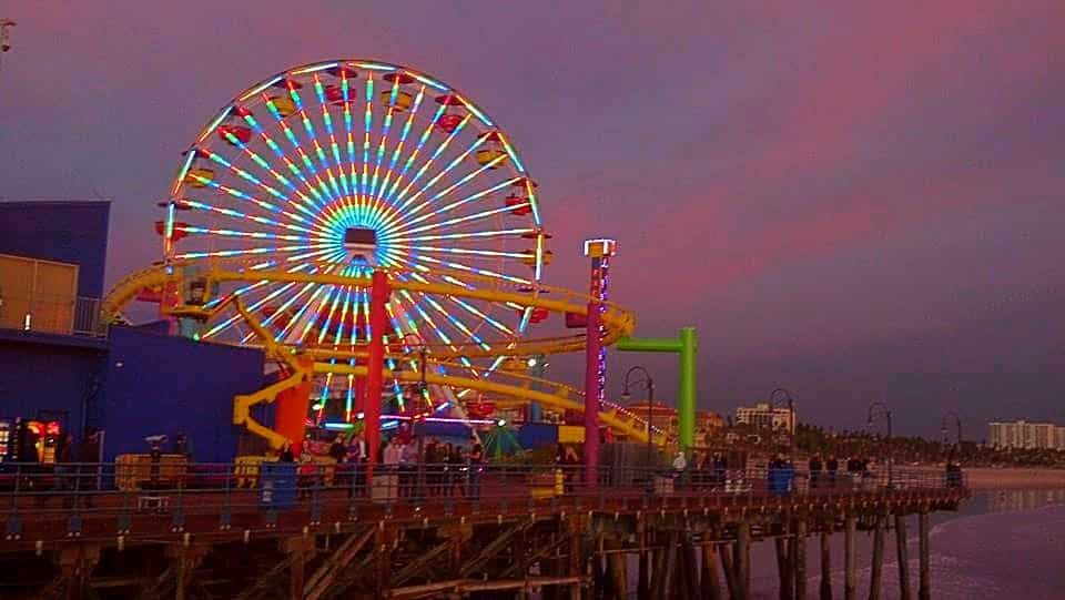 Santa Monica Pier and Coaster 2
