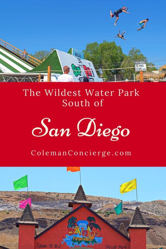 If you love a good waterpark, look no farther then Tijuana for the wildest, wettest waterpark just south of San Diego. Albercas El Vergel offers the mighty Slip-n-Fly, the highest flying, most intense slip-n-slide you will ever experience. Learn all you need to know for a soaring good time. #WaterParks #Mexico #SanDiego #SummerFun #Tijuana