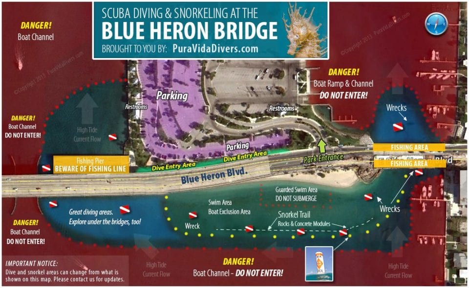 Blue Heron Bridge Map