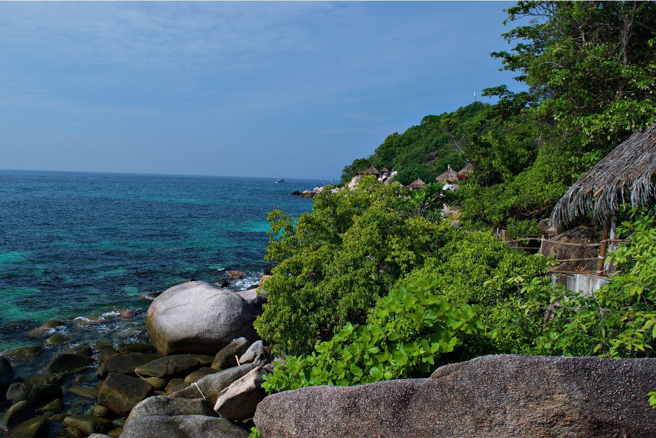 private bungalows in the jungles of Koh Tao