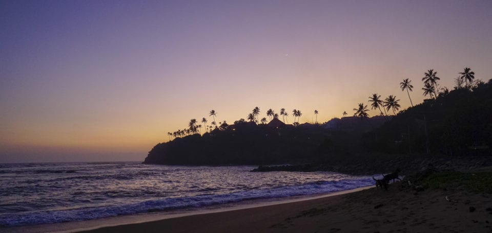 Weligama Beach at sunset - Photo by Lora Pope @ Explore with Lora
