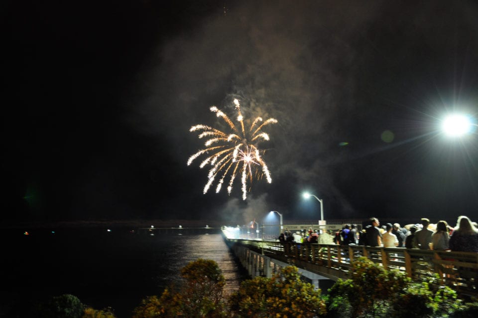 Fourth of July fireworks off the OB pier : photo credit -> oceanbeach