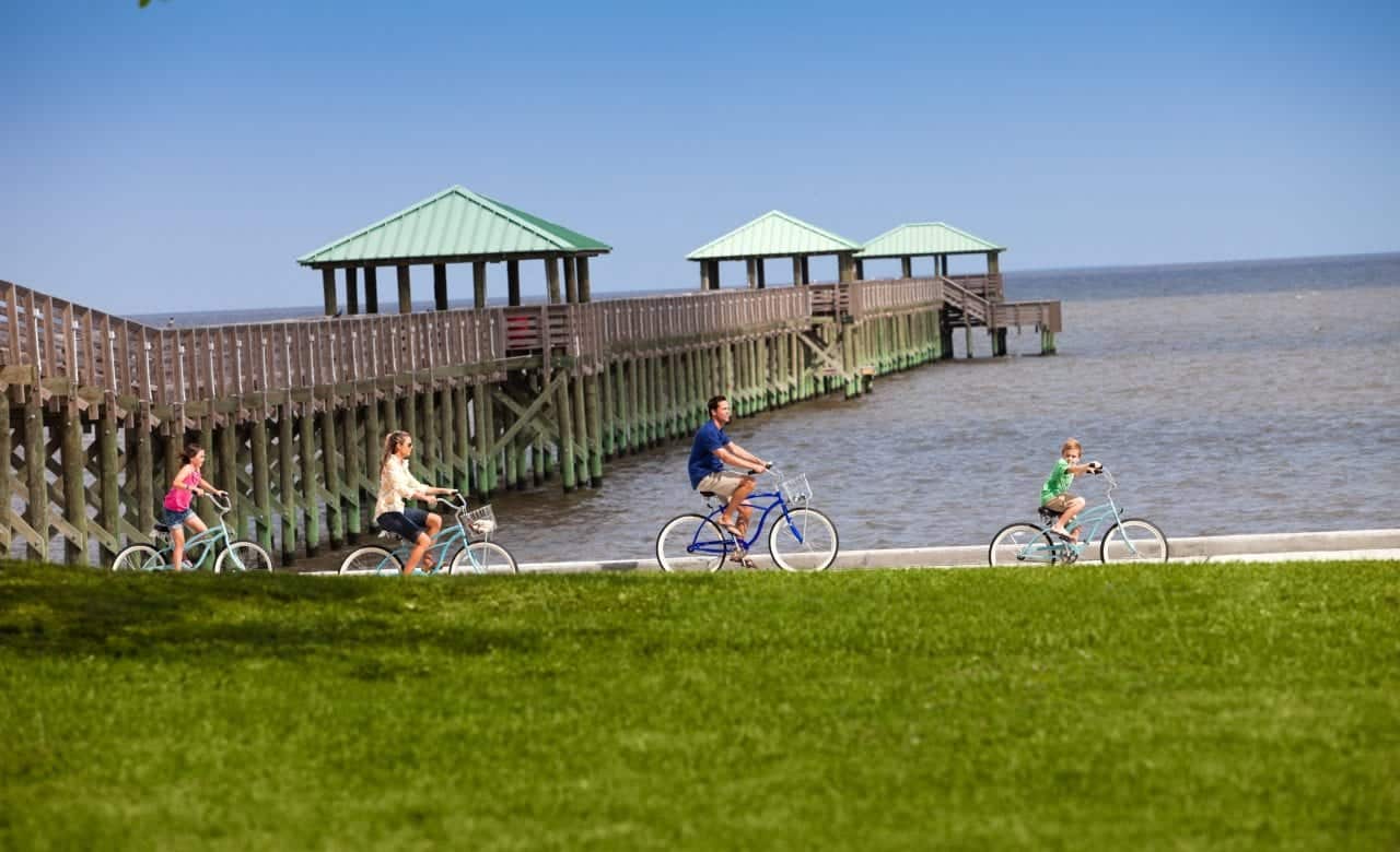 Biking in Ocean Springs- Credit Coastal Mississippi
