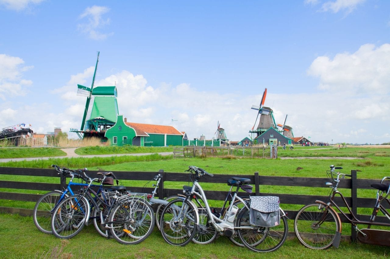 Biking through Holland via Canva