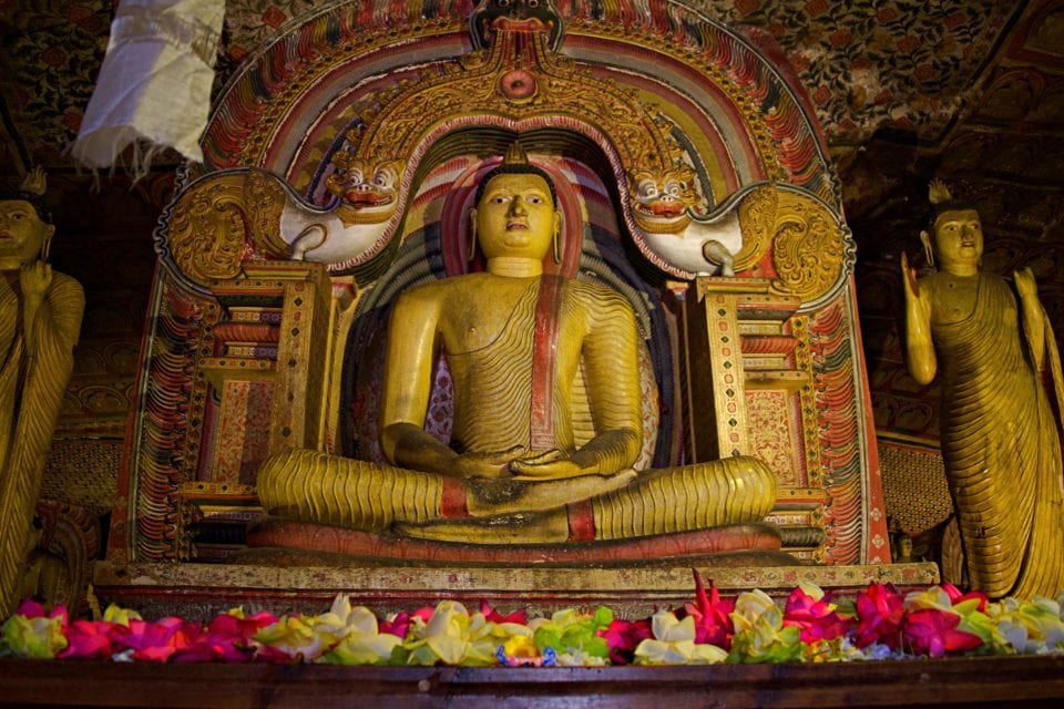 Buddha Inside Dambulla Cave Temple