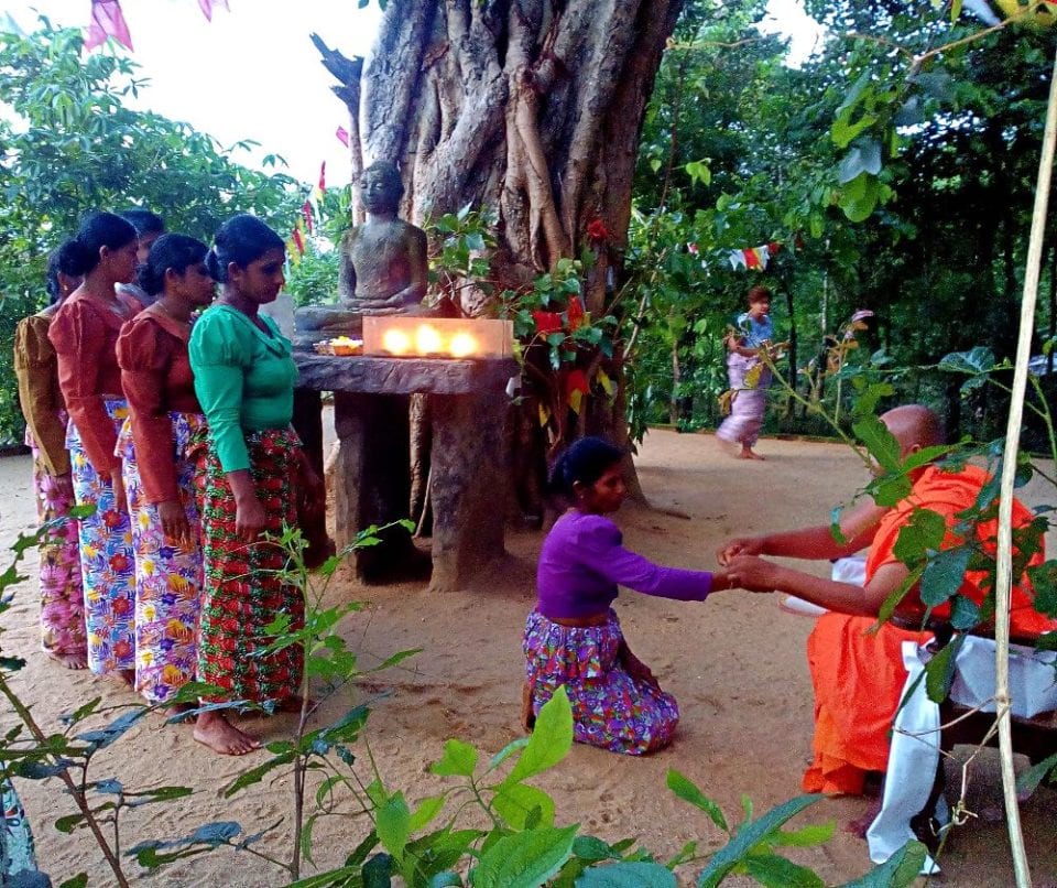 Cleansing Ceremony for the staff in Sri Lanka