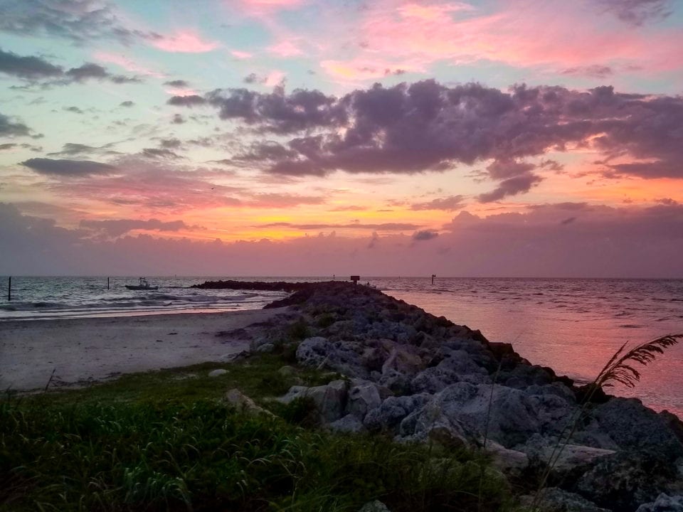 Sunset at Sand Key Park
