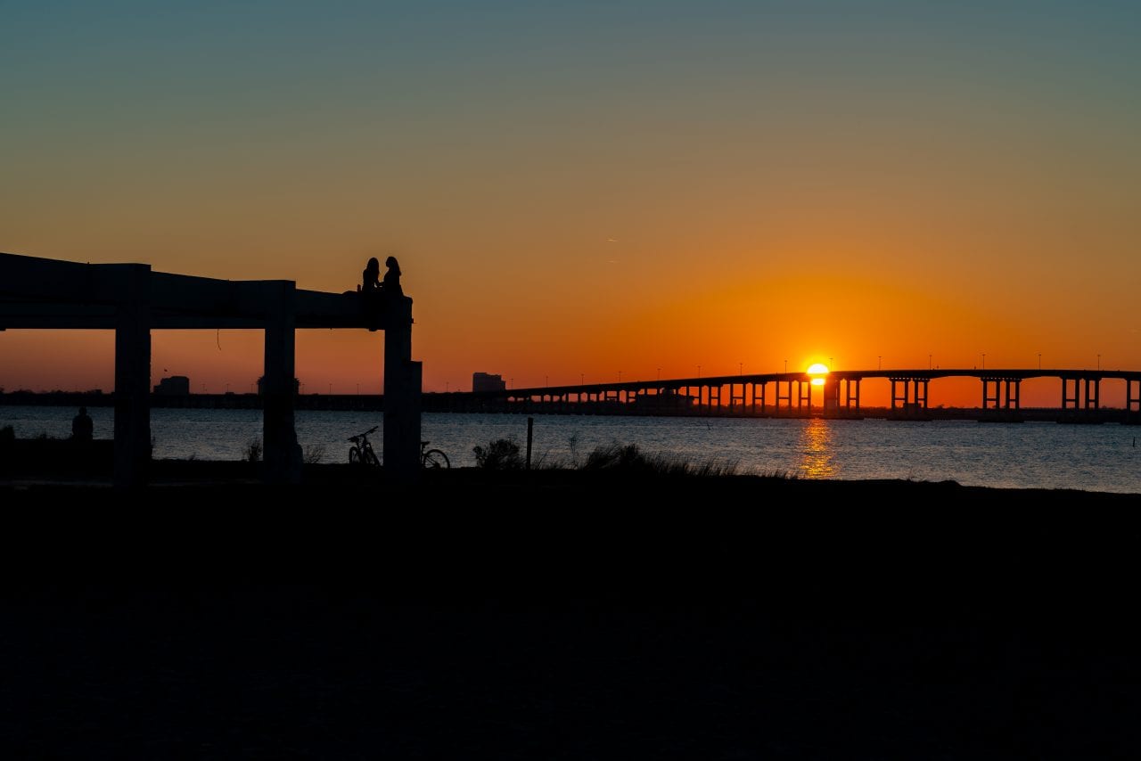 Sunset over Biloxi Bay