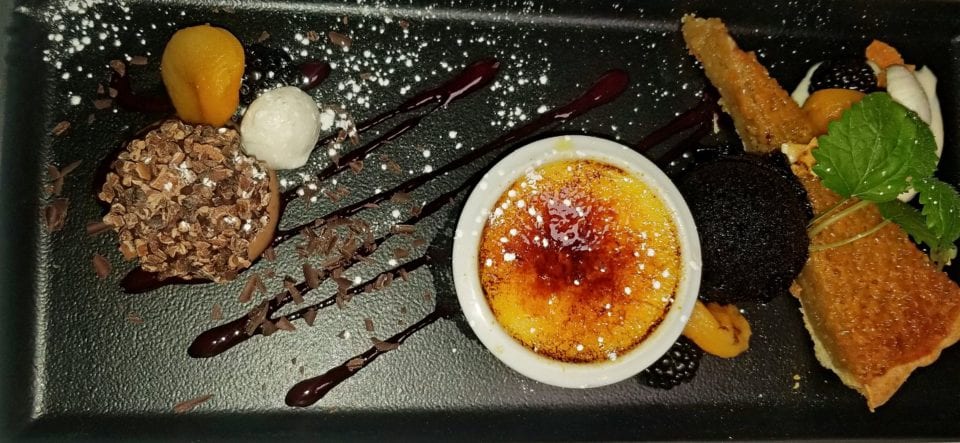 Dessert trio Restaurant Échaudé
