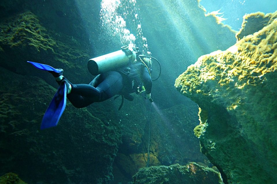 Diver La Casa Cenote