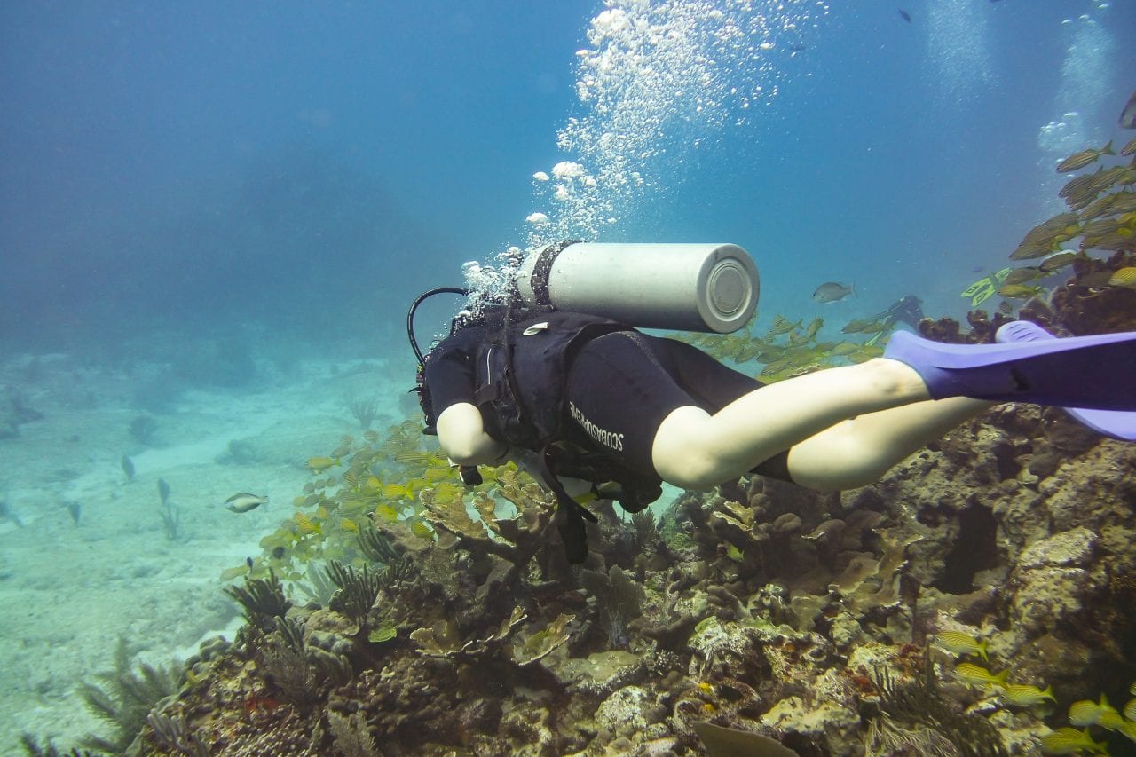 Scuba Diver in Cancun