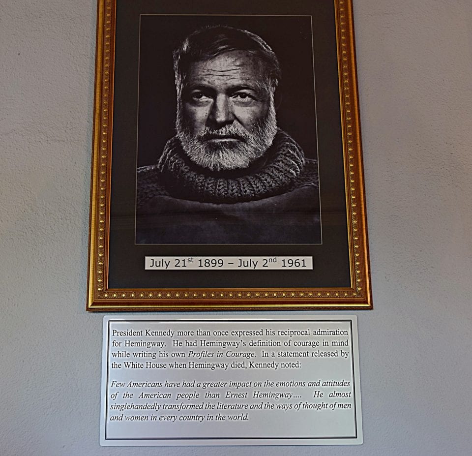 Ernest Hemingway portrait
