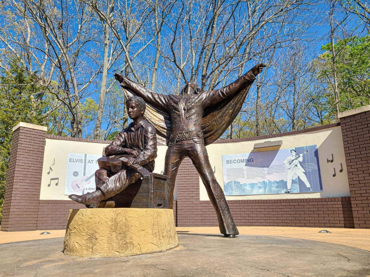 Becoming Statues at the Elvis Birthplace