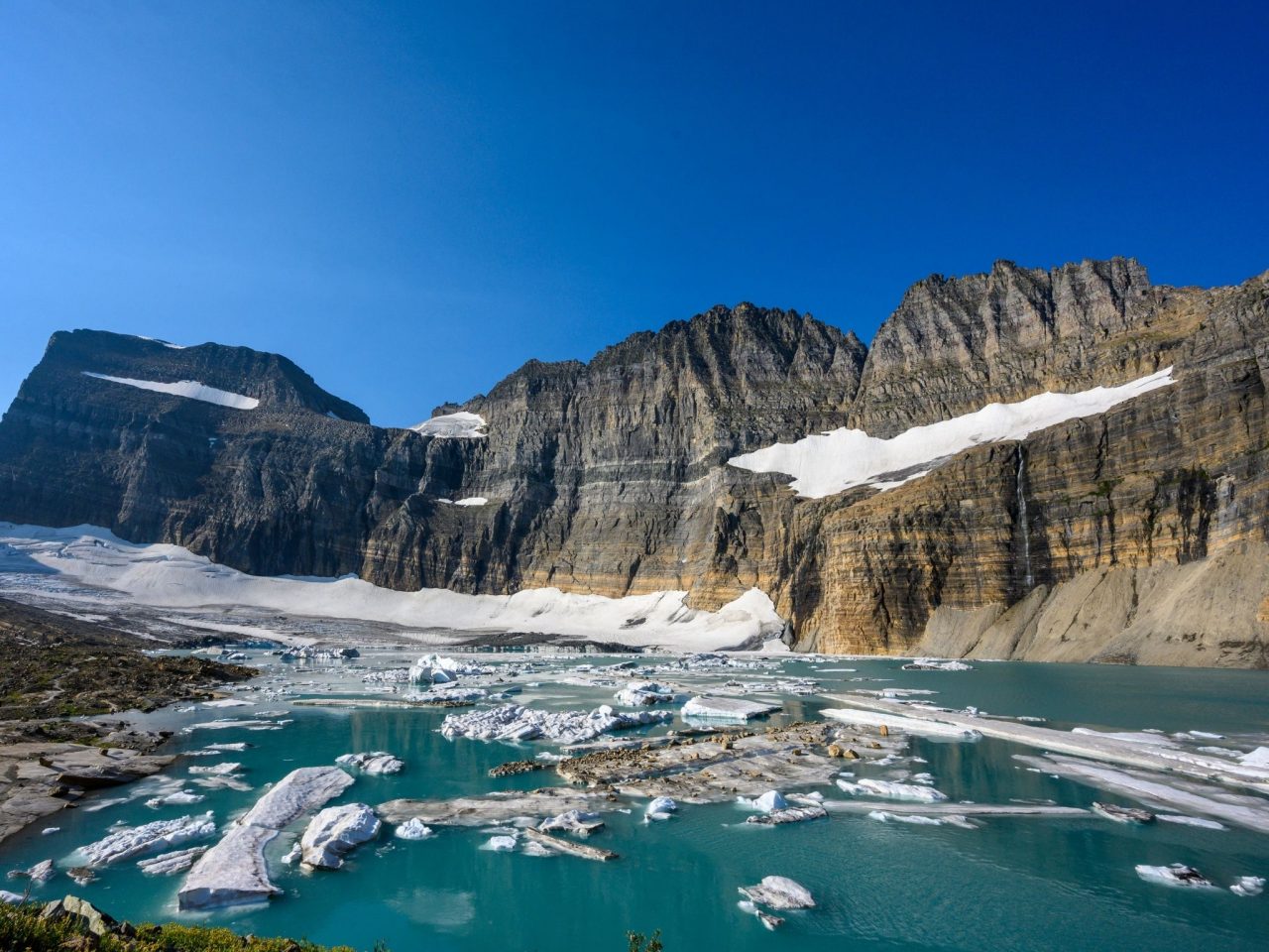 Grinnell Glacier Glacier National Park via Canva