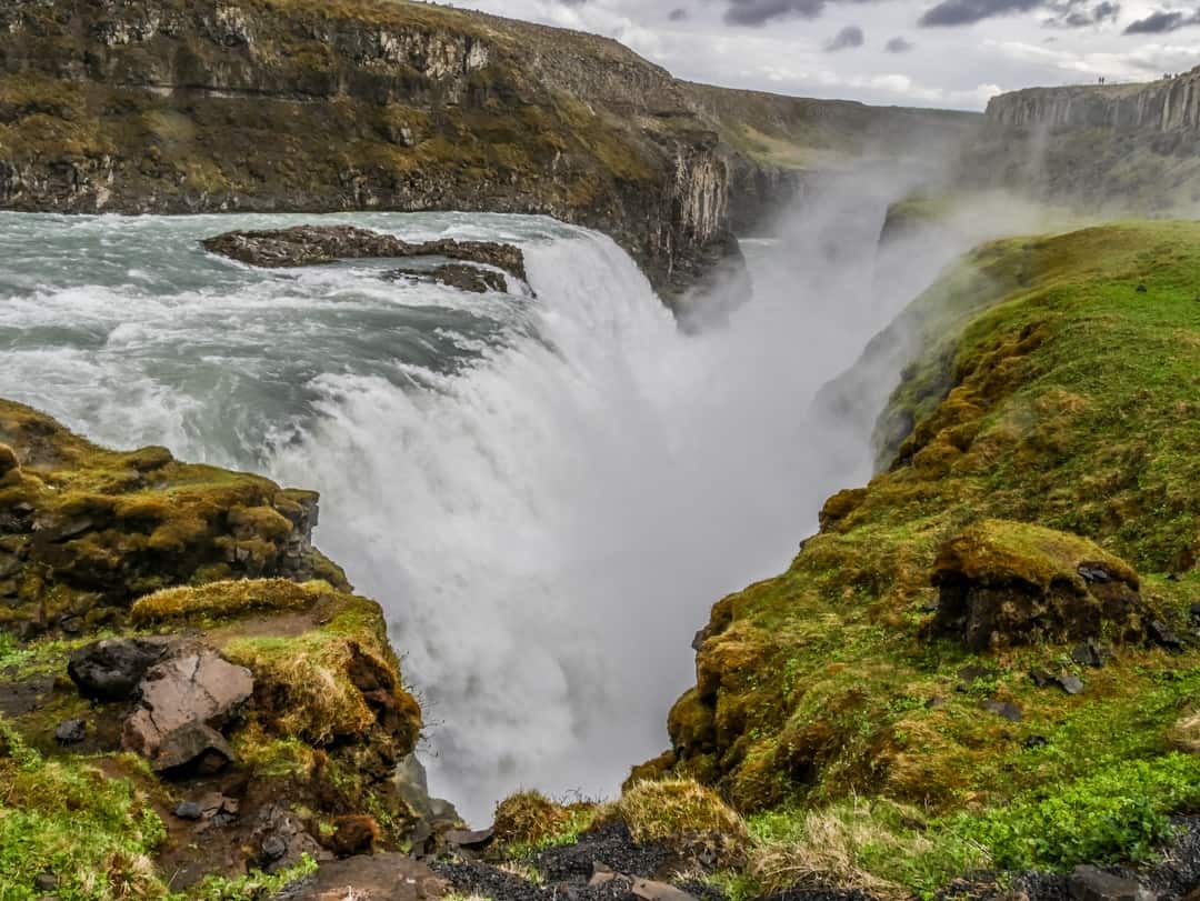 Gullfoss waterfall in Iceland by Kerri from Beer and Croissants