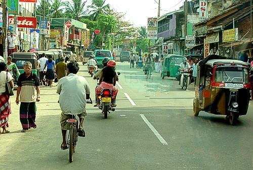 Photo by Alberto - Hikkaduwa´s Street - Galle road This clumsy and crowed street is actually the main road to go from the commercial capital Colombo to turist city Galle. That´s why a 200~300 kilometer rute can take at least 5 hours in a bus.