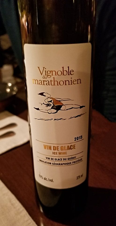 Ice Wine or Vin du Glace, so crisp and balanced. It was my favorite wine from Quebec