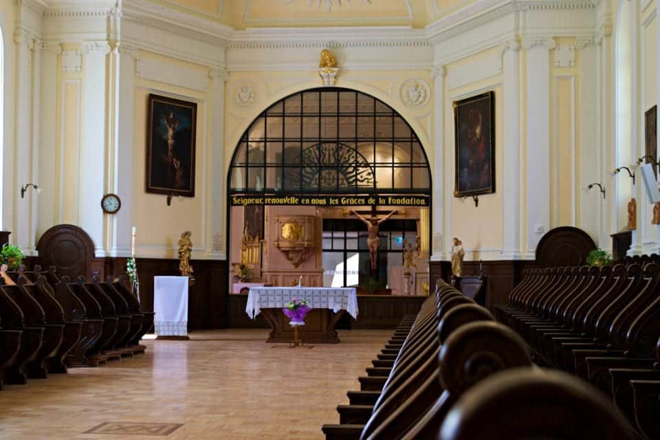 Inside the Chapel at Monastère des Augustine Quebec