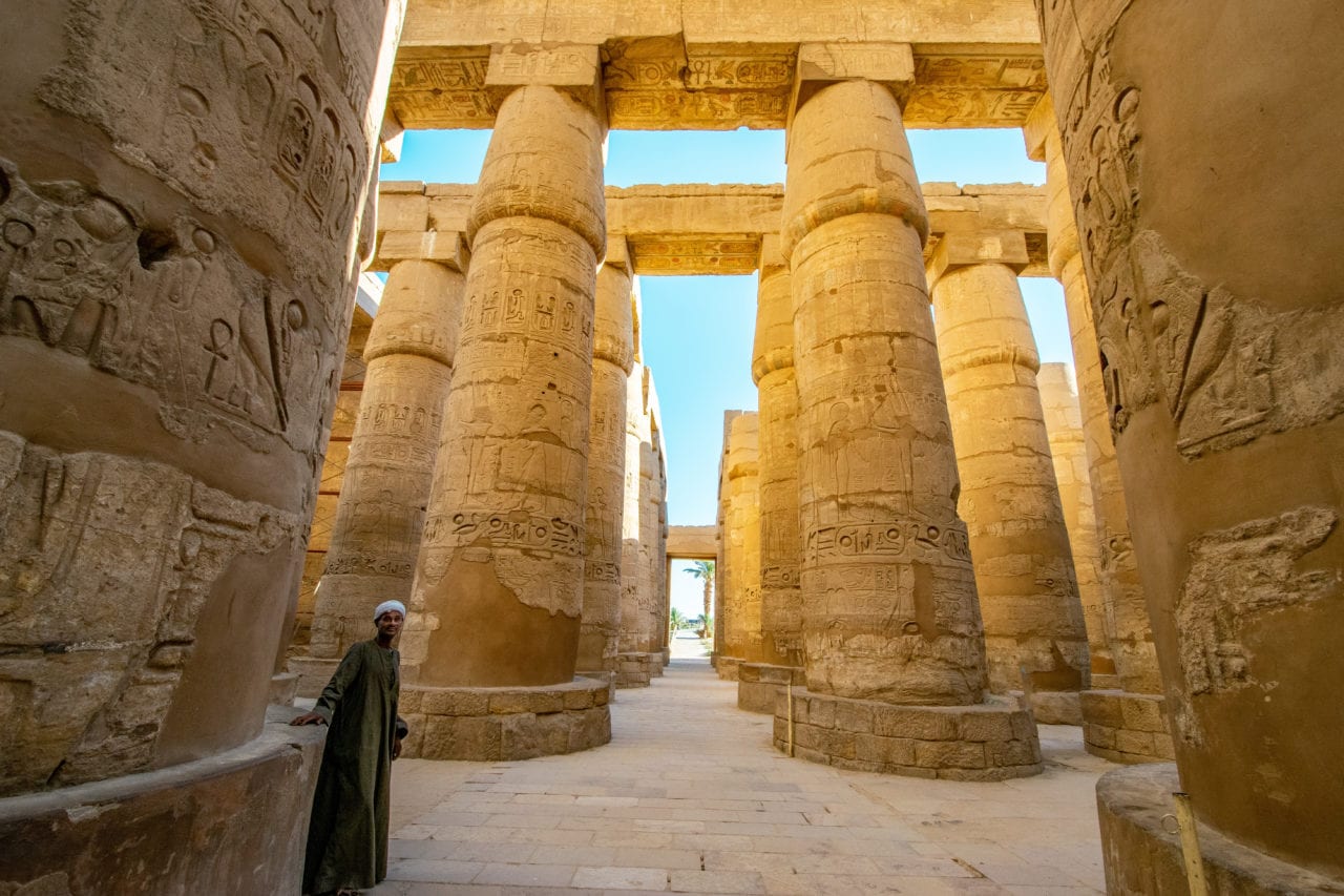 Looking for tips in Karnak Temple