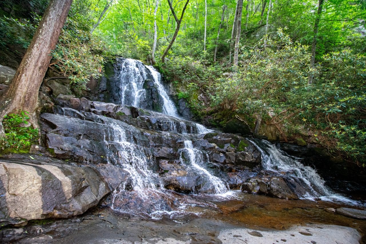 A view of the stunning Laurel Falls in Great Smoky National Park