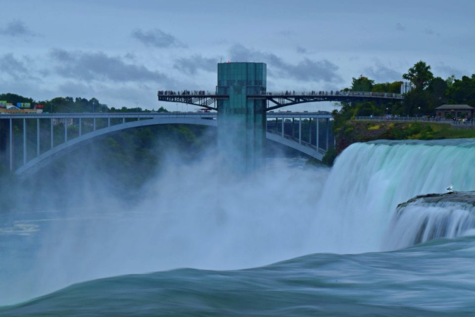 Looking down from American Falls- Niagara Falls - sci fi view