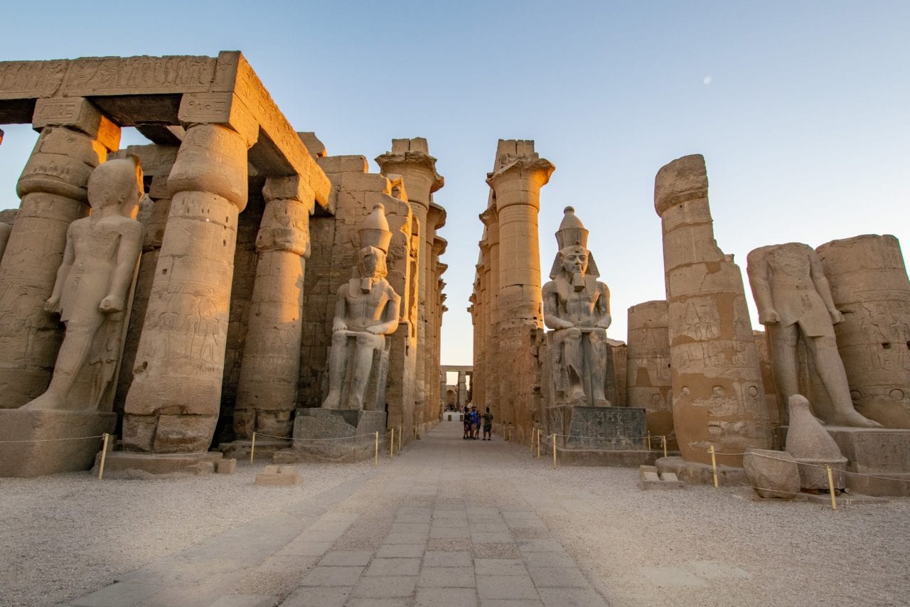 Luxor Temple at sunset