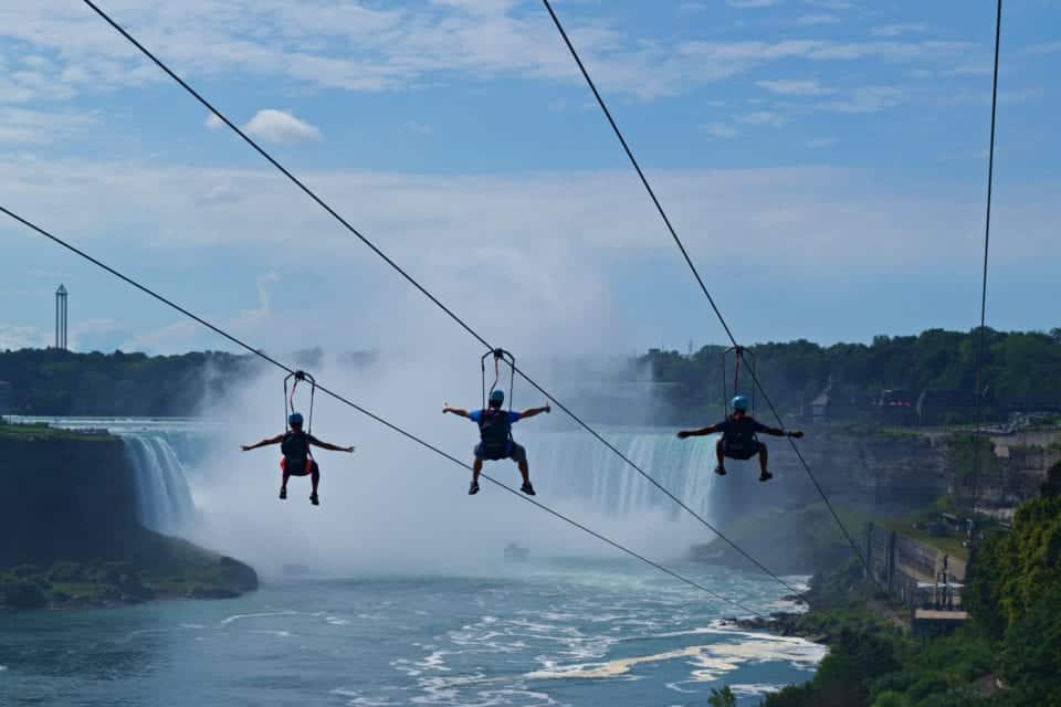 mistrider zipline at Niagara Falls