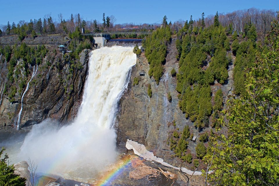Montmorency Falls in Quebec
