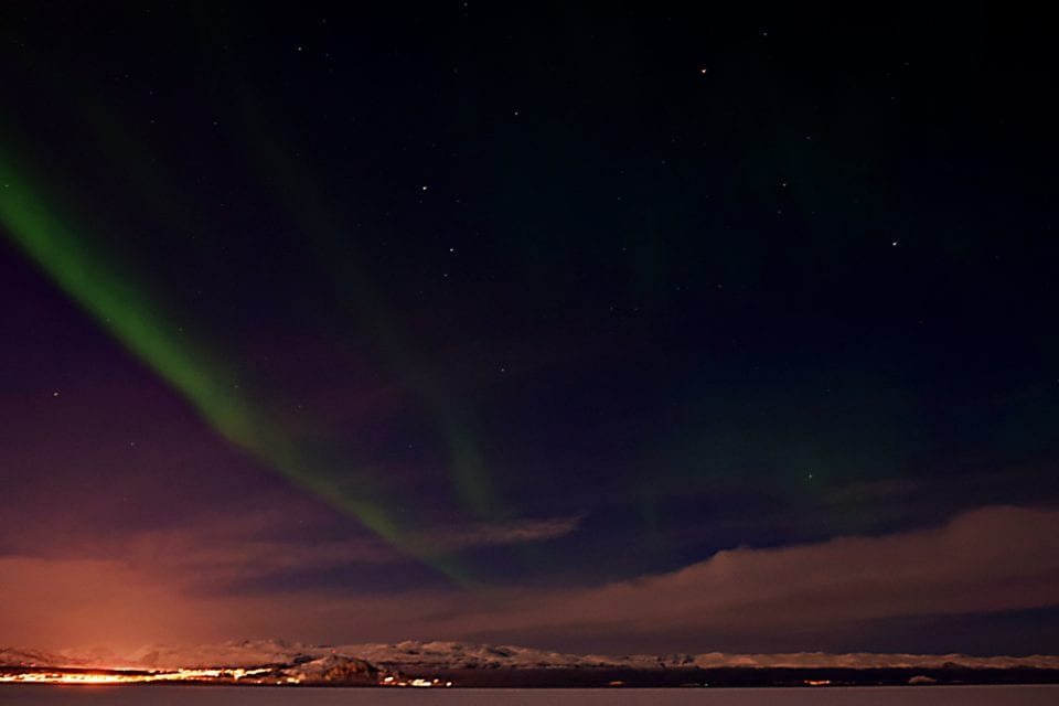 Northern lights near Alta Norway 