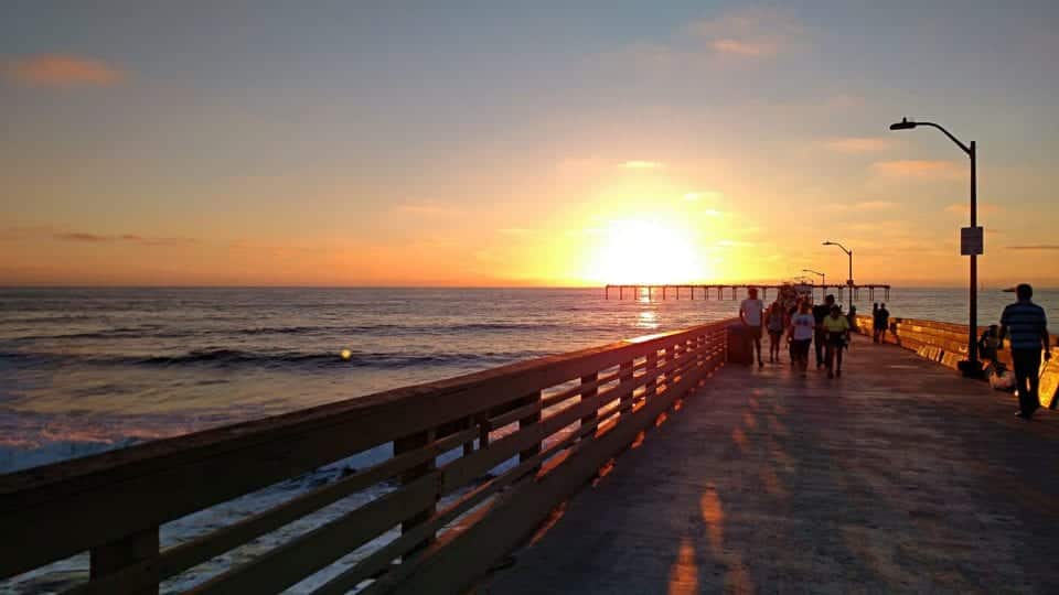 Ocean Beach Pier is a great place to catch the sunset