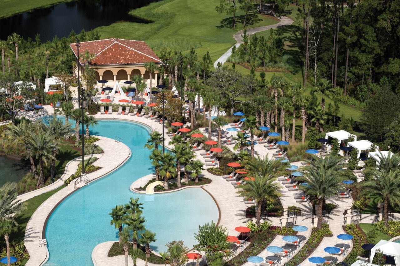 The Four Seasons Orlando has incredible on premise activities like their pools and golf course