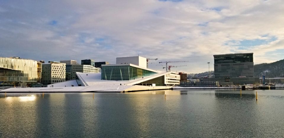 Oslo Opera House across the Fjord
