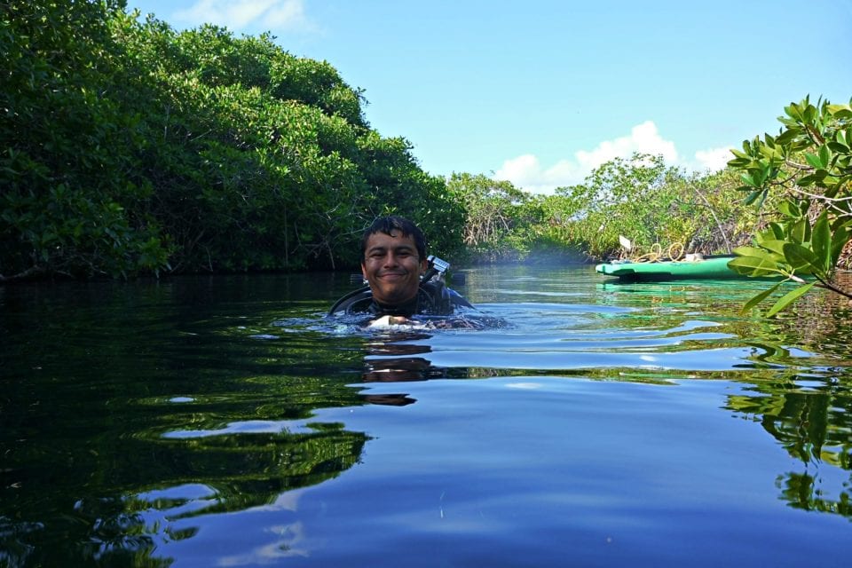 Swimming at Casa Cenote