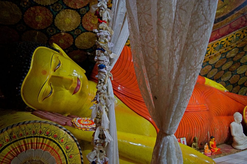Reclining Buddha in the Cave Temple at Pidurangala Rock