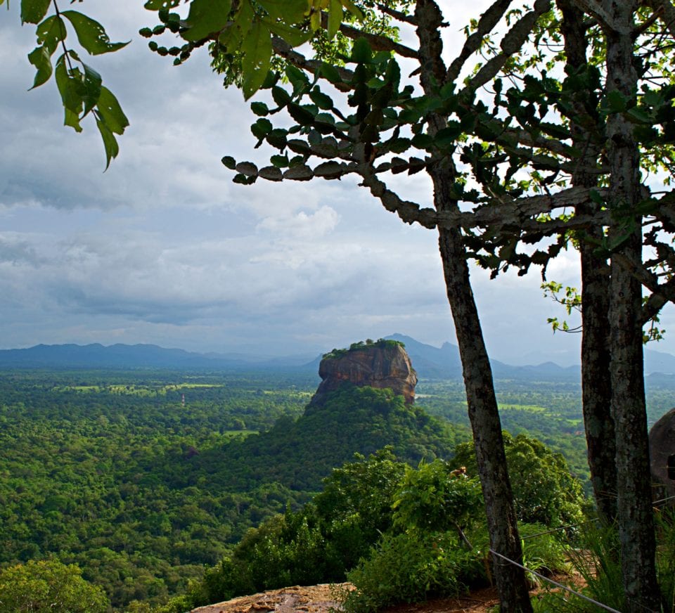 Sigiriya Rock view from the top of Pidurangala rock
