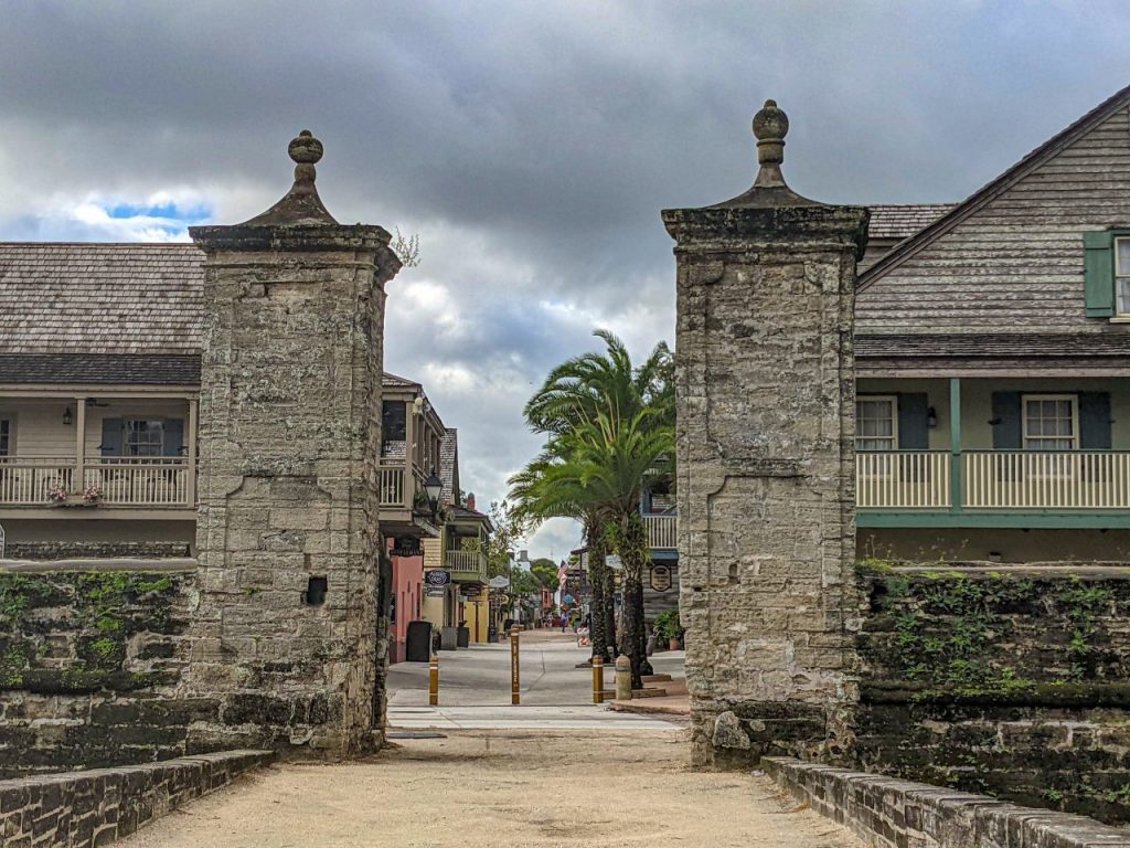 The old city gates of St Augustine