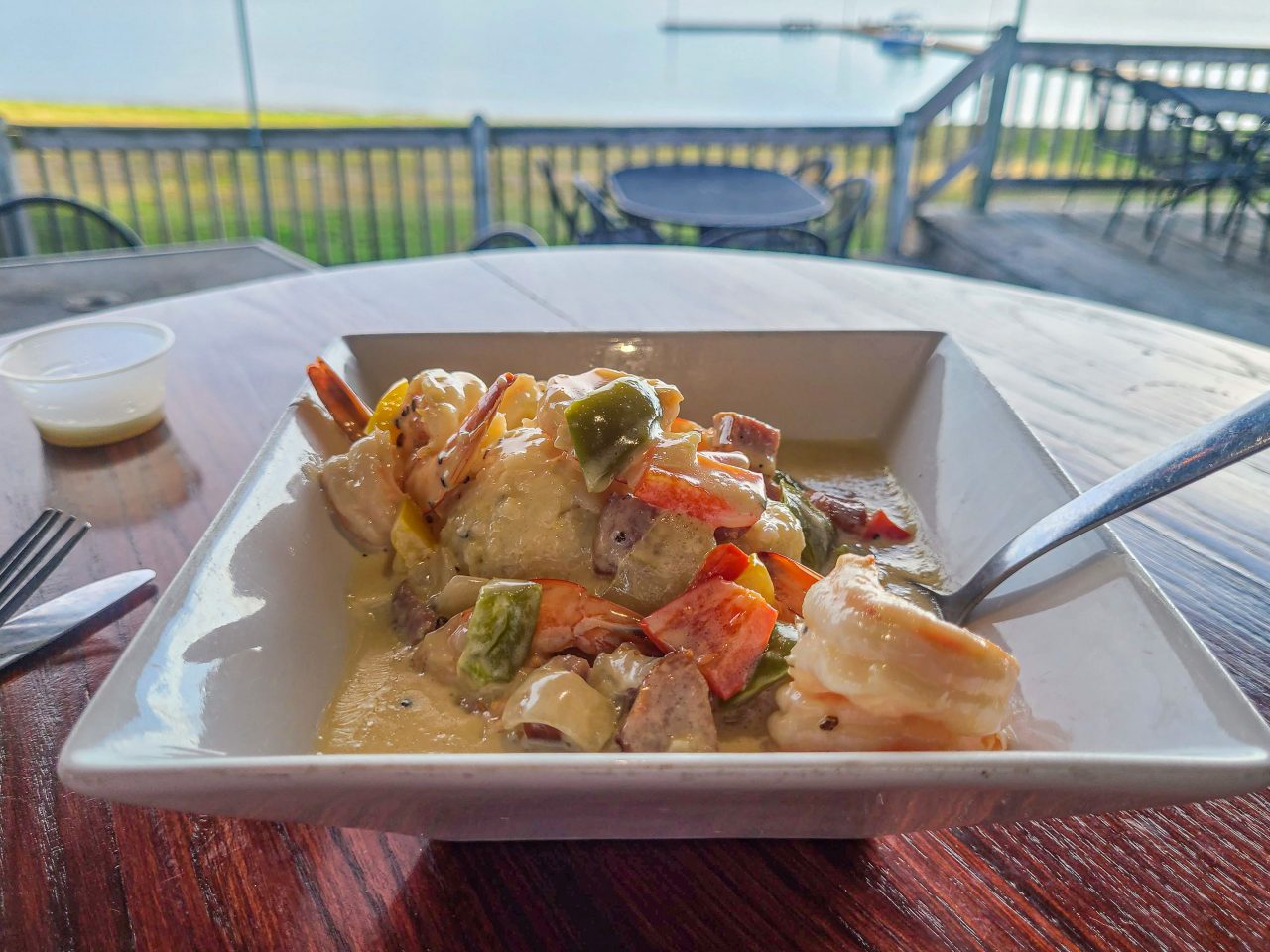 Shrimp and Grits at the Docks