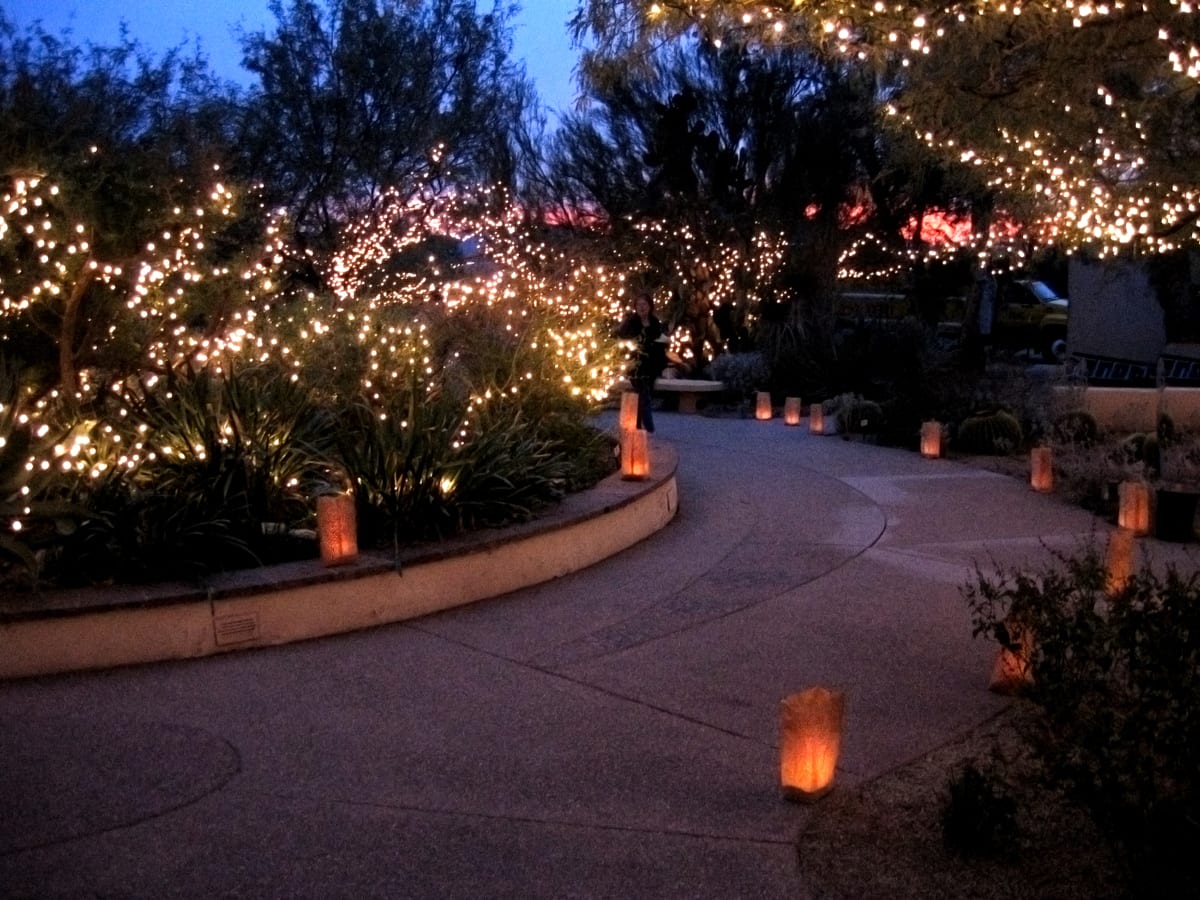 Tohono Chul Holiday Lights Via Visit Tucson