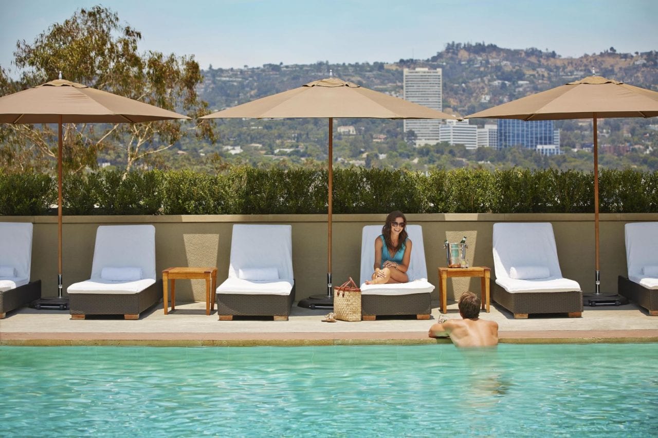 Viceroy L'Ermitage Beverly Hills rooftop pool