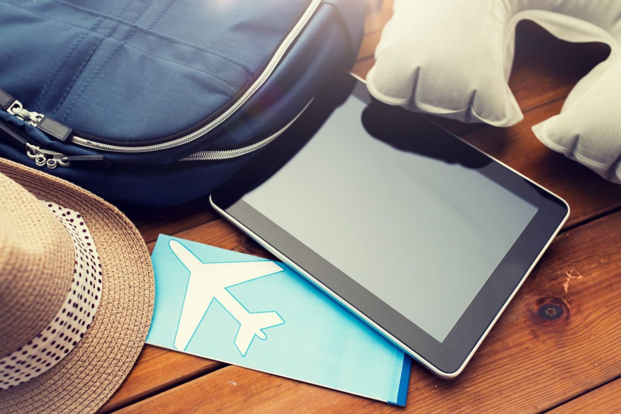 traveling with personal electronics via Canva