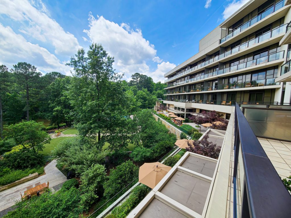 Umstead Hotel Raleigh North Carolina - view from our patio