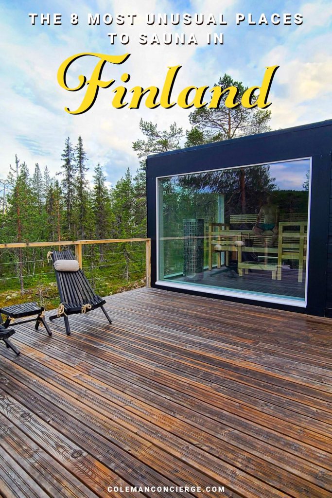 Glass sauna in Finland